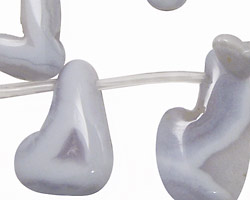 Blue Lace Agate Druzy Freeform Drops 10-40x25-60mm