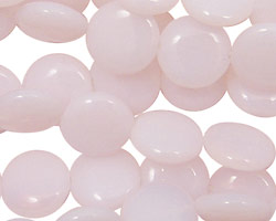 Pink Opalite (syn.) Puff Coin 12mm