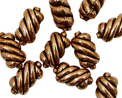 Antique Copper Spiral Pasta 15x7mm