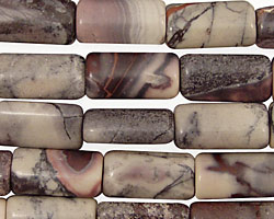 Porcelain Jasper Thin Pillow 16x8mm