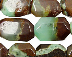 Chrysoprase (with brown) Flat Slab 18x12-30x15mm