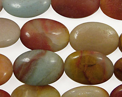 Rainbow Amazonite Flat Oval 18x13mm