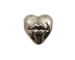 Green Girl Pewter Hot Lips 15x17mm