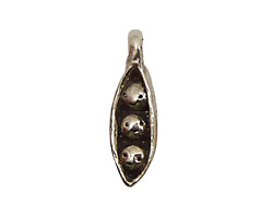 Green Girl Pewter Pea Pod 9x27mm