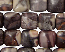 Porcelain Jasper Puff Square 12mm