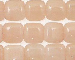 Peach Jade (nat.) Puff Square 12mm