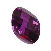 Violet Faceted Twisted Oval 15x17mm