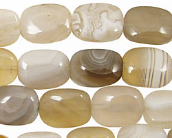 Botswana Agate (light) Thin Pillow 14x10mm
