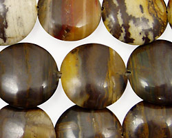 Sunset Jasper Puff Coin 18mm