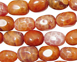 Fire Agate Tumbled Nugget 14x10mm