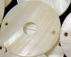 Shell Hollow 2-Hole Coin 36mm