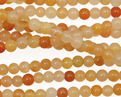 India Red Aventurine Round 4mm