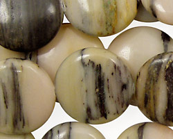 Birch Jasper Puff Coin 20mm