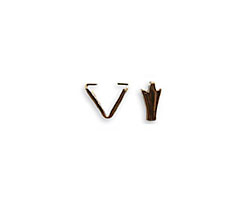 Vintaj Natural Brass Pendant Bail 4x8mm