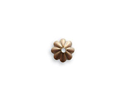 Vintaj Natural Brass Daisy Bead Cap 6mm