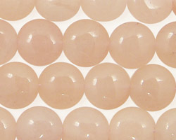 Peach Jade (nat.) Puff Coin 12mm