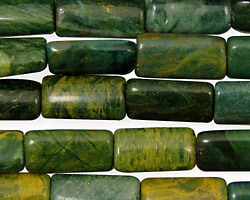 Madagascar Green Jade Thin Pillow 16x8mm