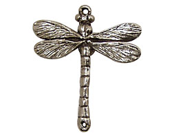 Green Girl Pewter Dragonfly Link 30x35mm