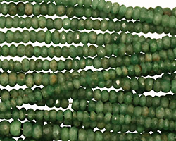 Tsavorite Faceted Rondelle 2.5-3.5mm