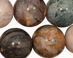 Bamboo Leaf Agate Round 20mm