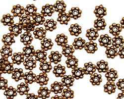 Antique Copper Daisy Spacer 5mm