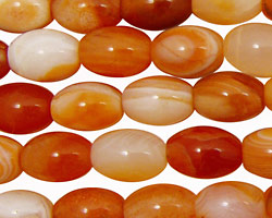 Orange Botswana Agate Rice 12x8mm