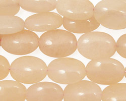 Peach Jade (nat.) Flat Oval 14x11mm