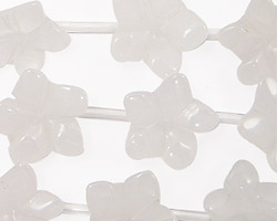 Rock Crystal Carved Flower 15mm