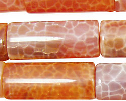 Fire Agate Thin Pillow 35x15mm