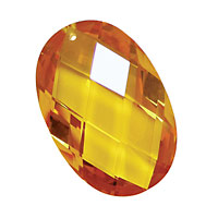 Sunshine Faceted Oval 20x30mm