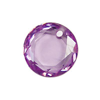 Lilac Faceted Coin 16mm