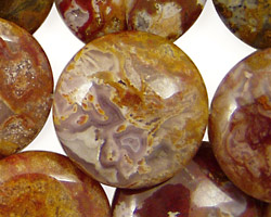 Agua Nueva Agate Puff Coin 25mm