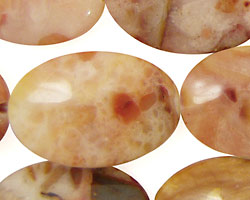 Monaco Agate Flat Oval 30x20mm