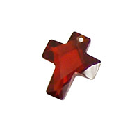 Salsa Faceted Cross 10x12mm