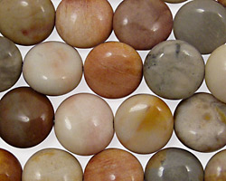 Hidden Valley Jasper Puff Coin 12mm