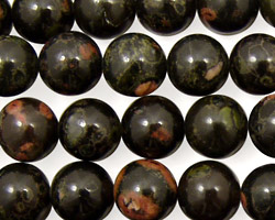 Black Leopardskin Jasper Round 10mm