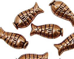 Antique Copper Fish 20x9mm