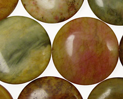 Rainbow Soocho Jade Puff Coin 25mm
