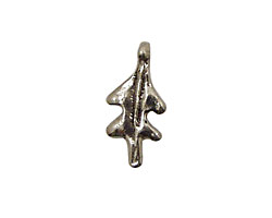 Green Girl Pewter Oak Leaf 10x22mm