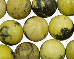 Yellow Turquoise Round 16mm