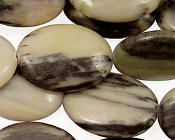 Birch Jasper Flat Oval 25x18mm