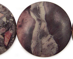 Porcelain Jasper Puff Coin 35mm