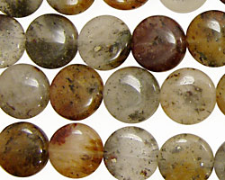 Lodolite Puff Coin 12mm