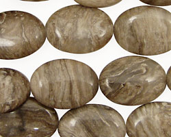 China Silver Leaf Flat Oval 18x13mm