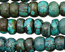 Chinese Turquoise (stab.) Wheel 2x9-8x10mm