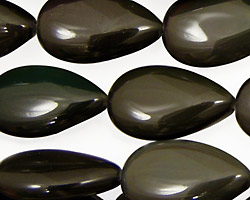 Rainbow Obsidian (AA) Flat Teardrop 23x14mm