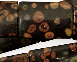 Black Leopardskin Jasper Thin Pillow 30x20mm