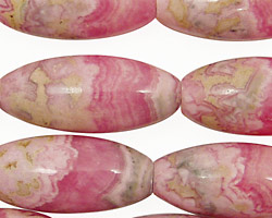 Rhodochrosite Rice 30x13mm