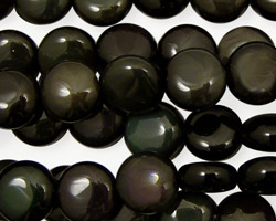 Rainbow Obsidian (AA) Puff Coin 10mm