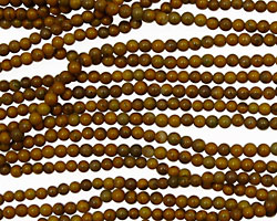Yellow Zebra Jasper Round 2mm